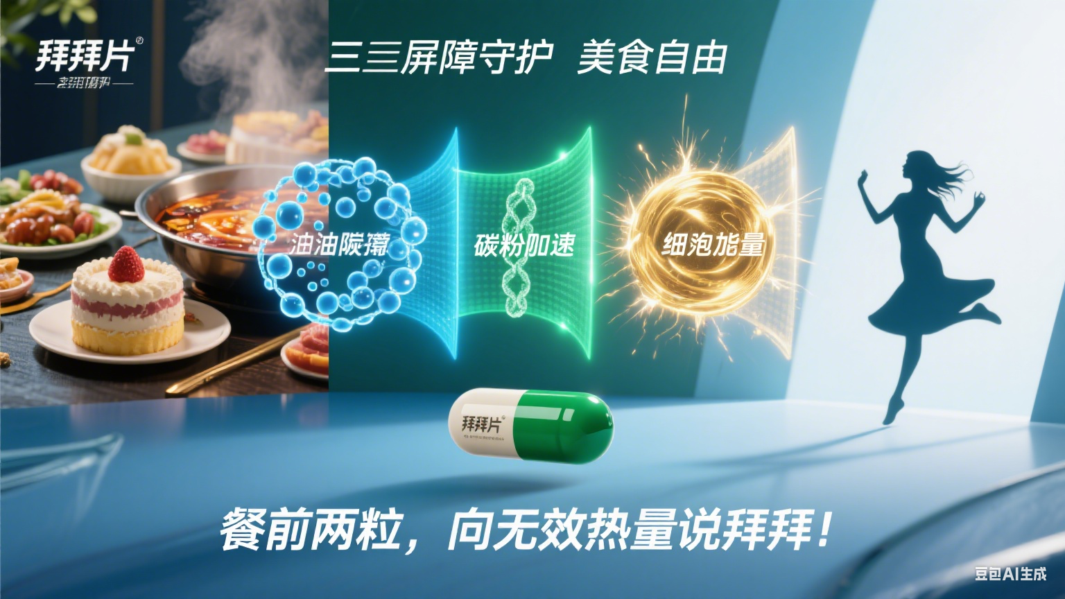 大餐自由科学指南：拜拜片三重天然屏障，解锁无负担美食体验